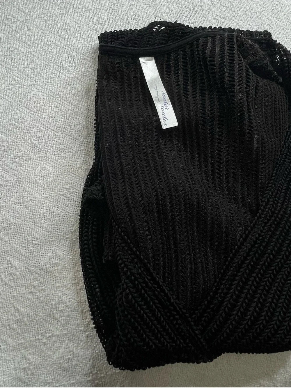 Sheer Black V-Neck Women’s Swim Coverup~ Size Small ~‎ summertime